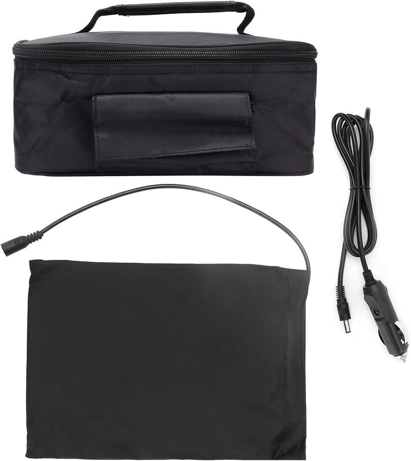 Fdit فرن ميكروويف محمول للسيارة 12 فولت يسخن في دقائق، تحكم في درجة الحرارة، مناسب للشاحنات، المسافرين، العمال - Image 1